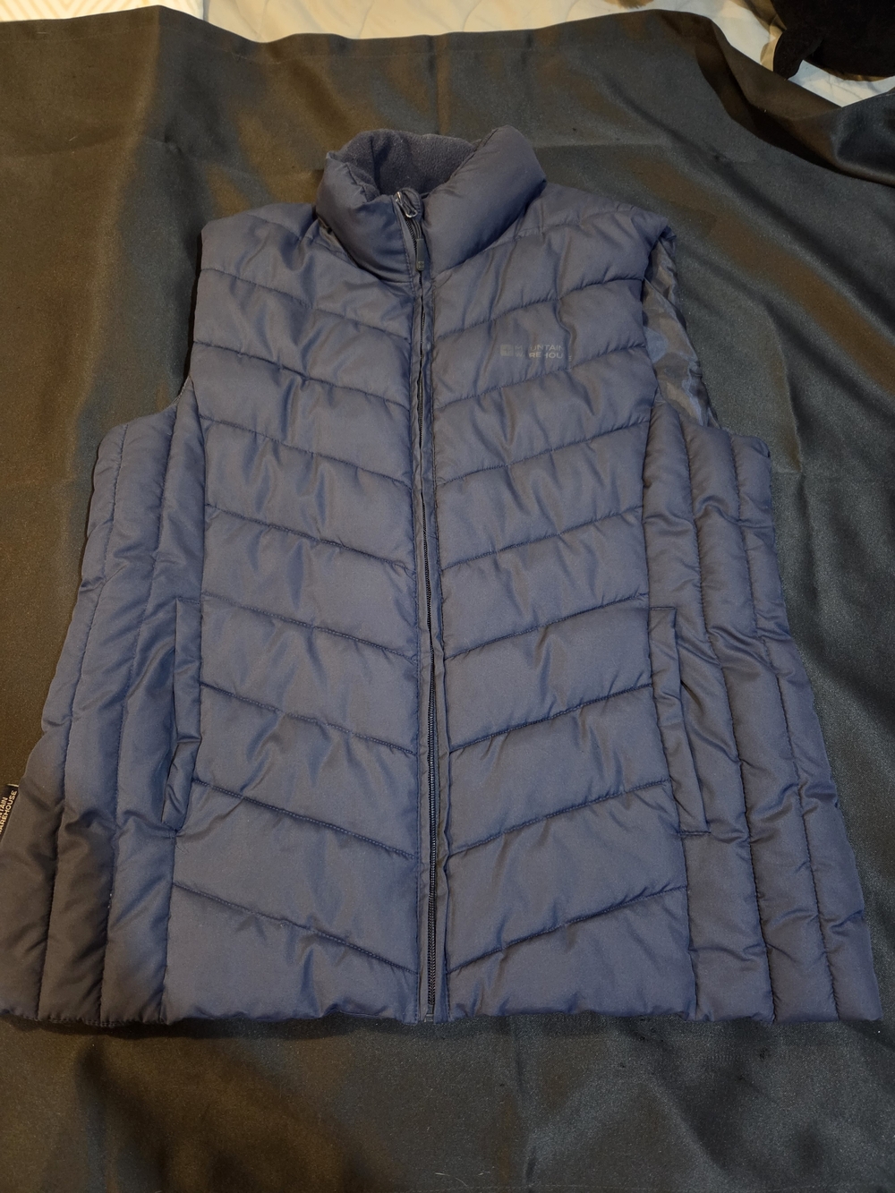 Women's Navy Quilted Puffer Vest - Lightweight Sleeveless Jacket